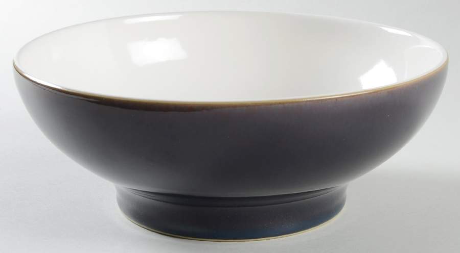 Amethyst 9" Round Pedestal Serving Bowl by Denby-Langley-1