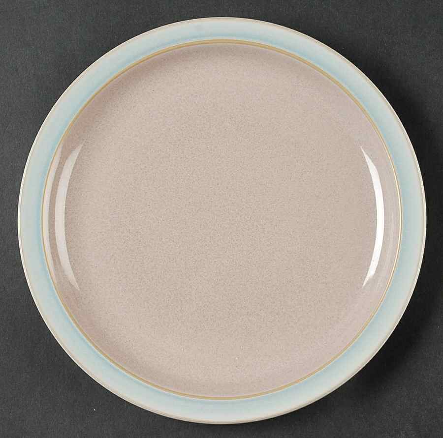 Duets Taupe and Blue Salad/Dessert Plate by Denby-Langley-1