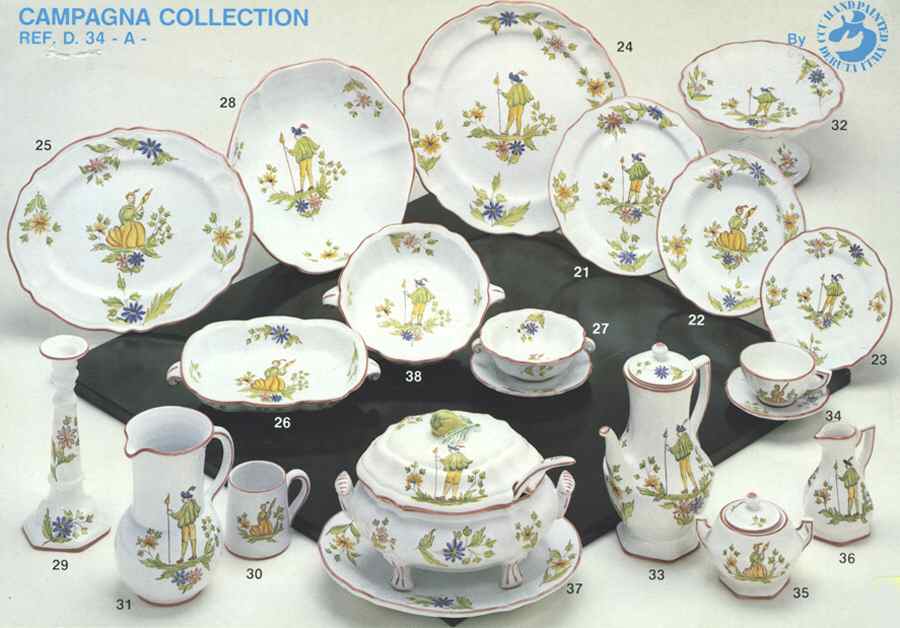 Campagna Dinner Plate by Deruta (Italy)-1