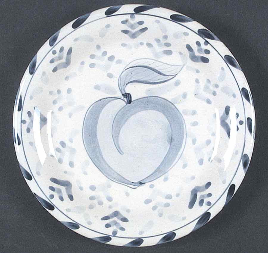 Peach Bread & Butter Plate by Dovis Designs-1