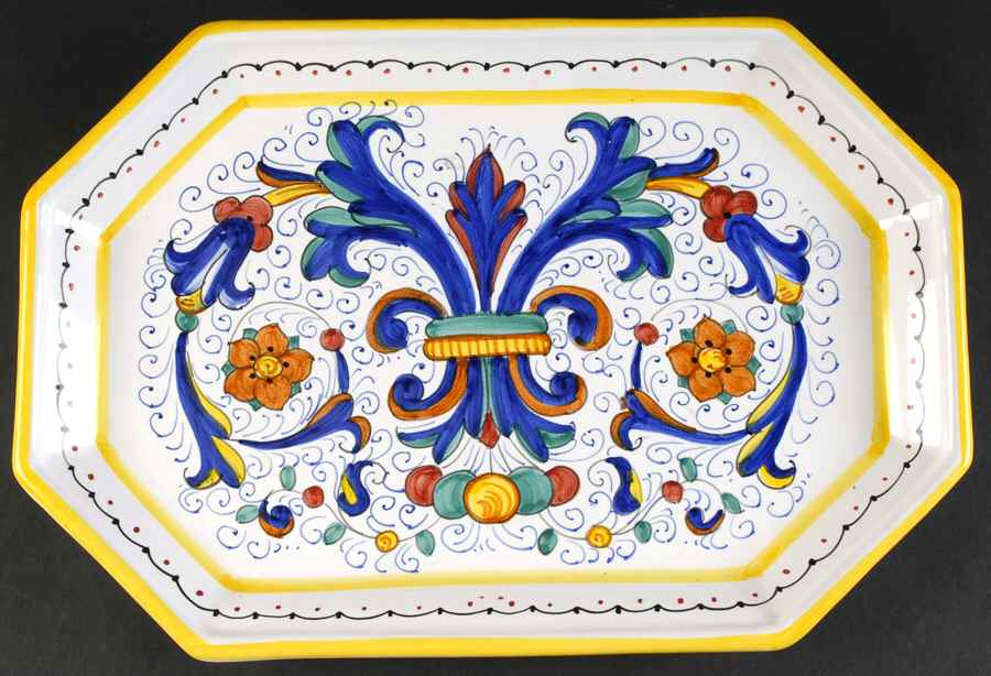 Ricco 14" Rectangular Serving Platter by Deruta MOD-1