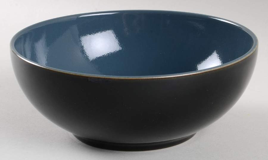 Duets Black and Blue Soup/Cereal Bowl by Denby-Langley-1