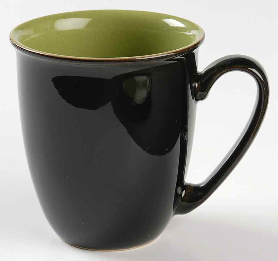 Duets Black and Green Mug by Denby-Langley-1