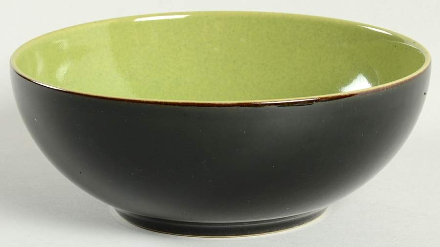 Duets Black and Green Soup/Cereal Bowl by Denby-Langley-1