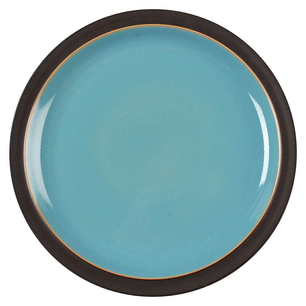 Duets Brown and Turquoise Salad/Dessert Plate by Denby-Langley-1