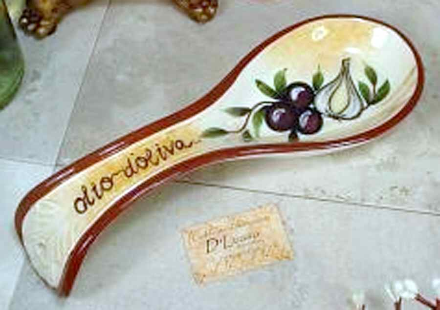 Deco Fruit Spoon Rest/Holder (Holds 1 Spoon) by D'Lusso Home Collection-1