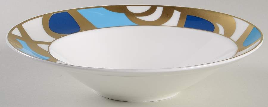 Interlude Dancing Loops Rim Soup Bowl by Diane Von Furstenberg-1