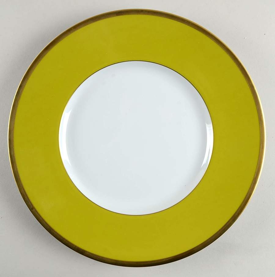 Indiennes Anise Green Dinner Plate by Philippe Deshoulieres-1