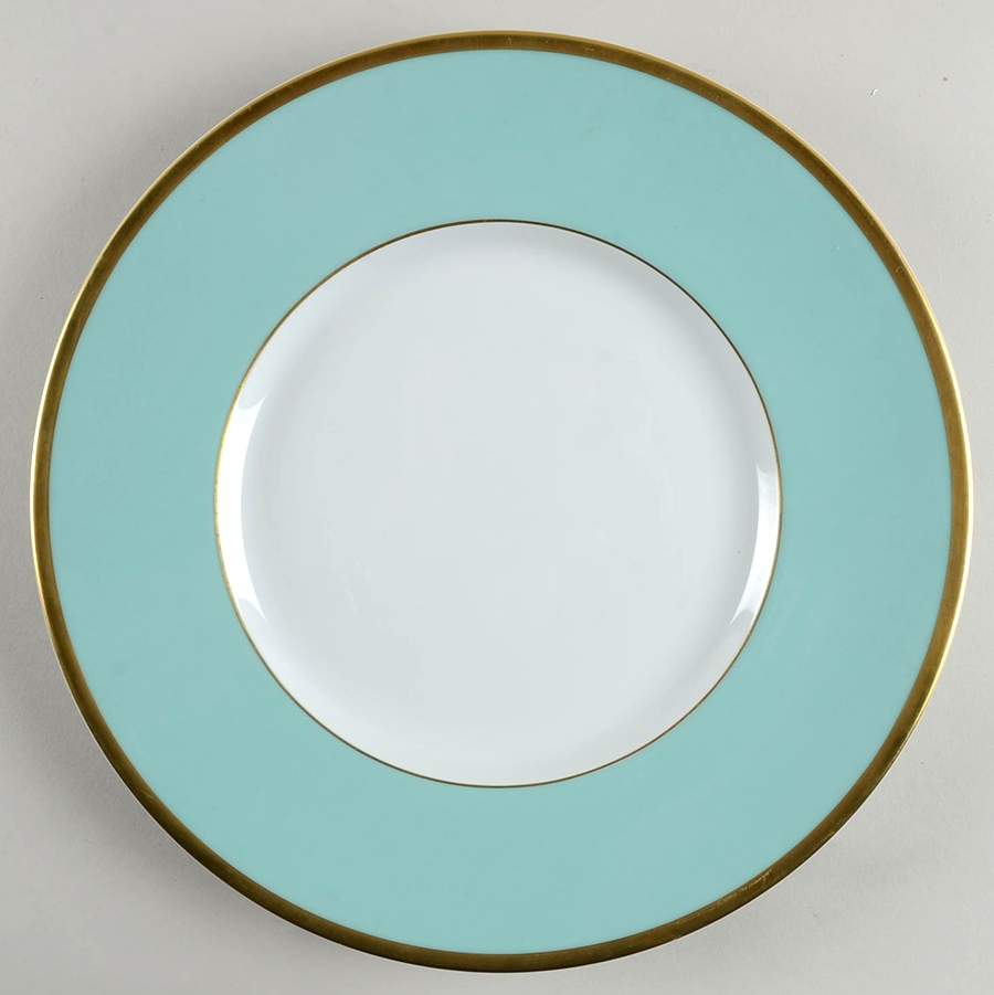 Indiennes Turquoise Dinner Plate by Philippe Deshoulieres-1