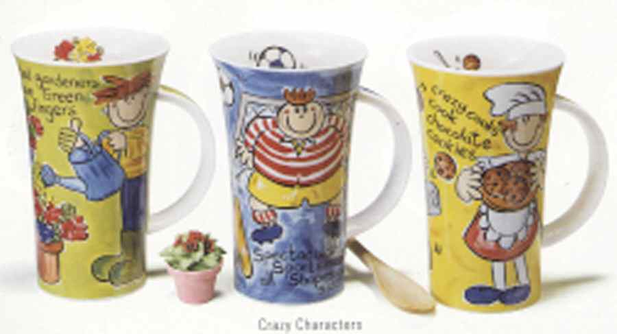 Crazy Characters Mug by Dunoon-1
