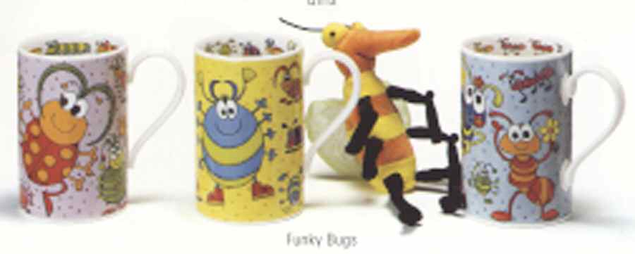 Funky Bugs Mug by Dunoon-1