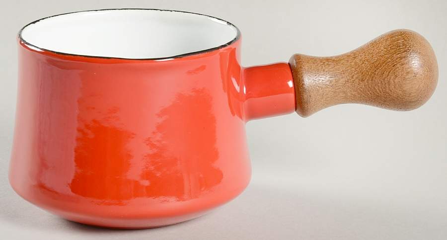 Kobenstyle Chili Red (Newer) Open Metal Butter Warmer by Dansk-1
