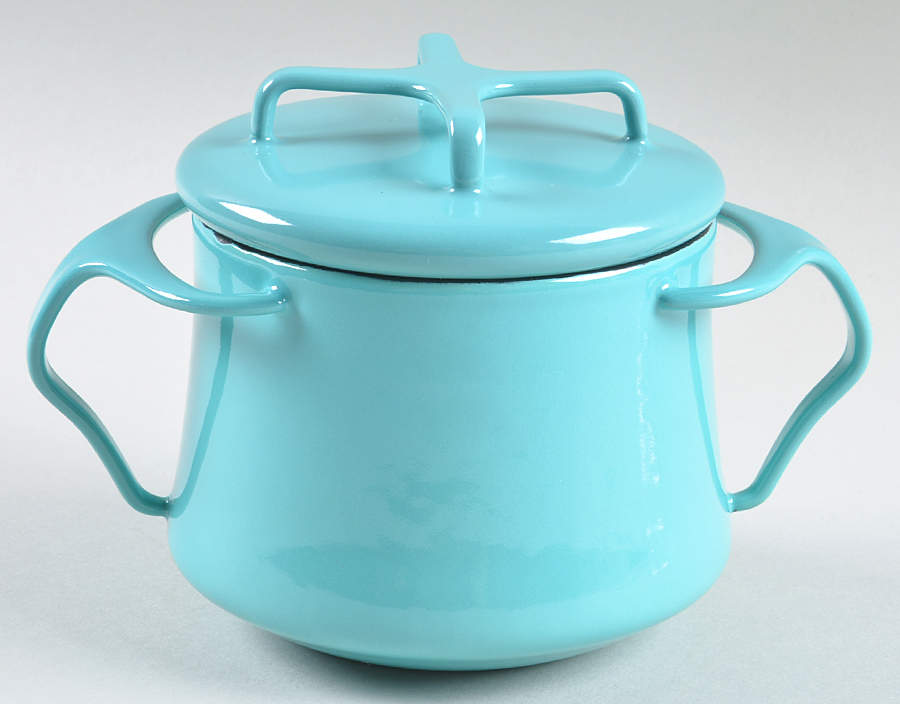 Kobenstyle Teal Individual Metal Casserole & Lid by Dansk-1