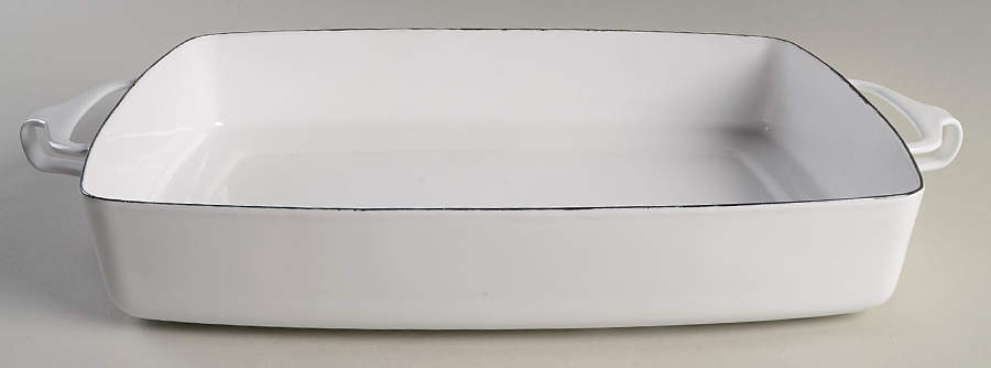 Kobenstyle White (Newer, 2012) 13" Metal Rectangular Baker by Dansk-1
