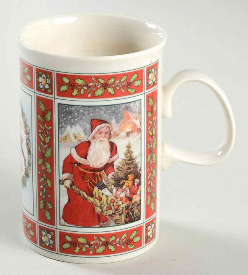 White Christmas (Victorian Prints) Mug by Dunoon-1