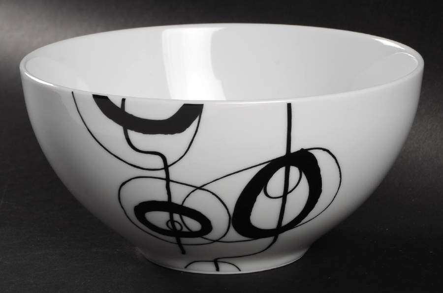 Shake Black Soup/Cereal Bowl by Dansk-1