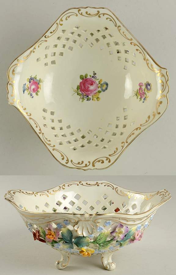 DRW8 (4 Toed) Centre Bowl by Dresden Works (Saxony)-1