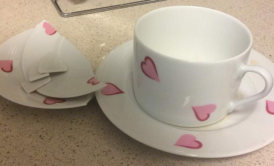 DP2 Flat Cup & Saucer Set by D Porthault-1