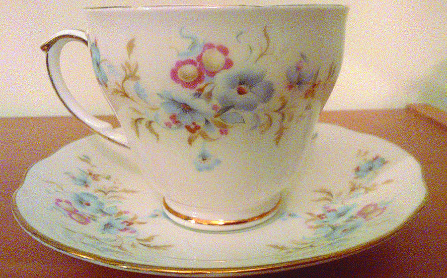 Coppice Footed Cup & Saucer Set by Duchess Royal (England)-1