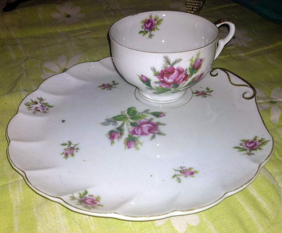 DRA3 Snack Plate & Cup Set by Dragon China (Japan)-1