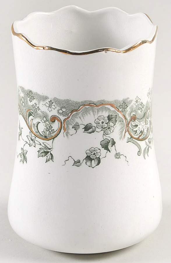Recherche Green Tall China Tumbler by Dunn Bennett-1