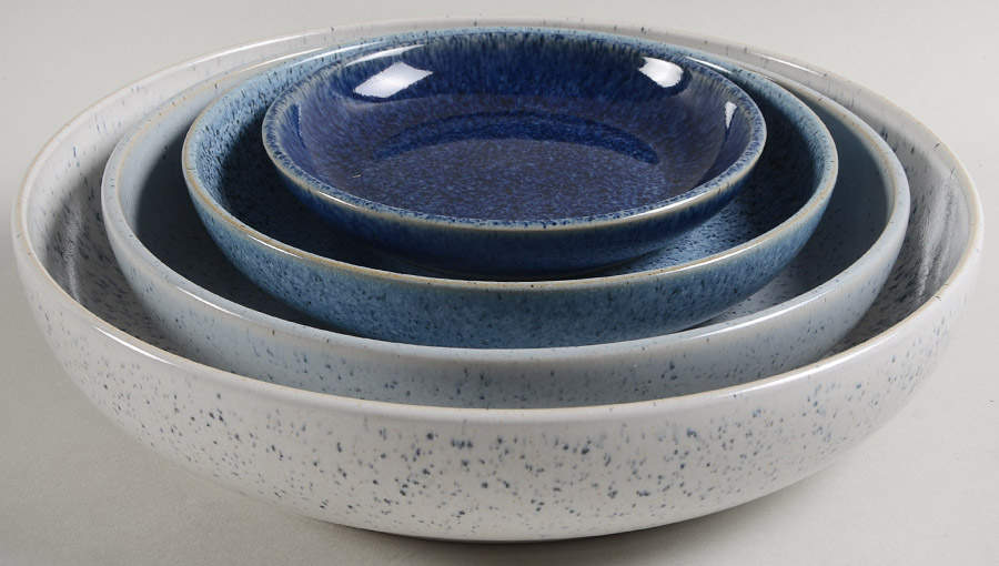 Studio Blue (4 Piece) Nesting Bowl Set (5", 6", 8", 9") by Denby-Langley-1