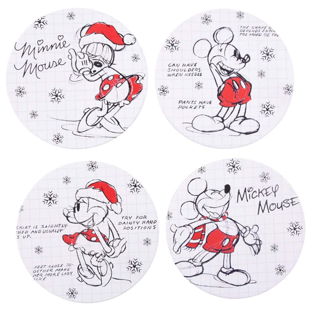 Christmas Sketchbook Coaster - Set of 4 Motifs by Zrike-1