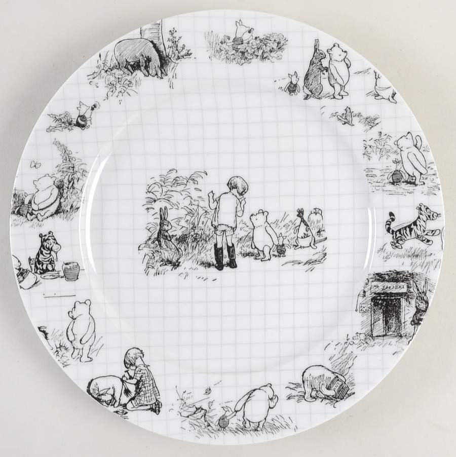 Winnie the Pooh Sketchbook Dinner Plate by Zrike-1