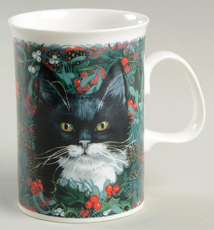 Christmas Cats Bone Mug by Dunoon-1