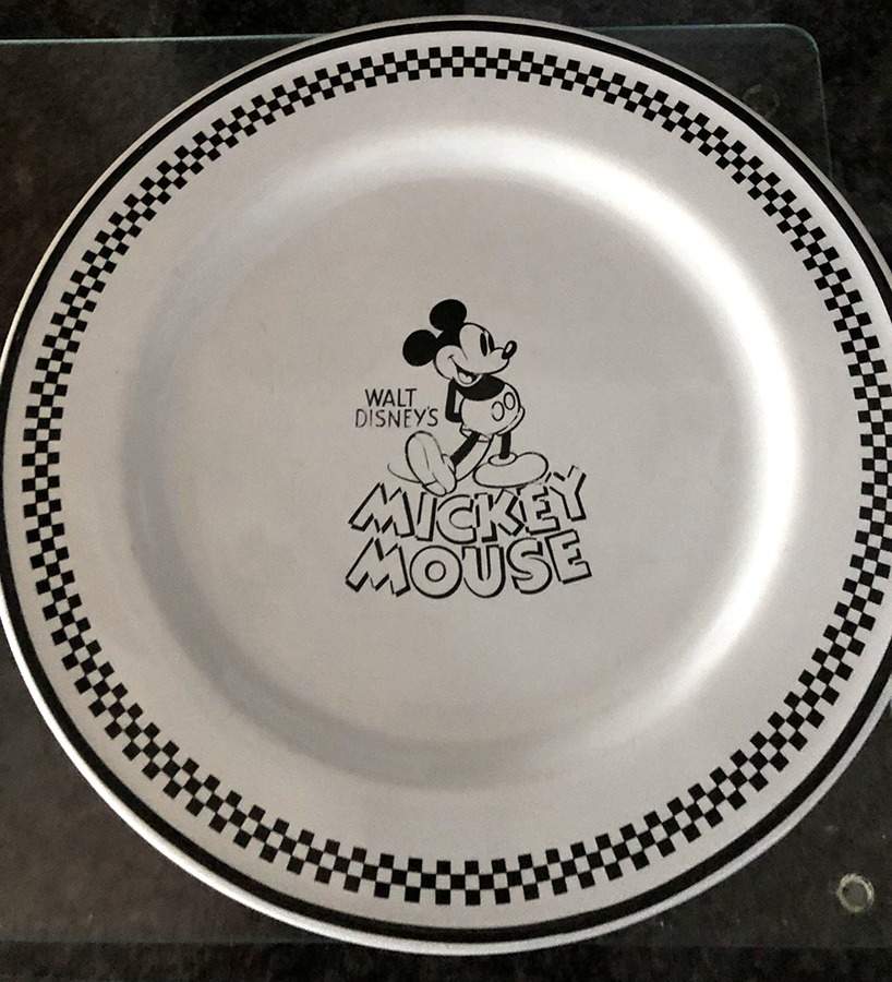 Mickey Mouse Black Dinner Plate by Disney-1