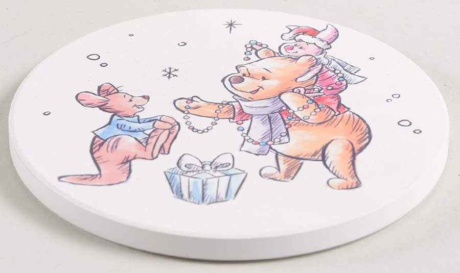 Pooh Christmas Coaster by Zrike-1