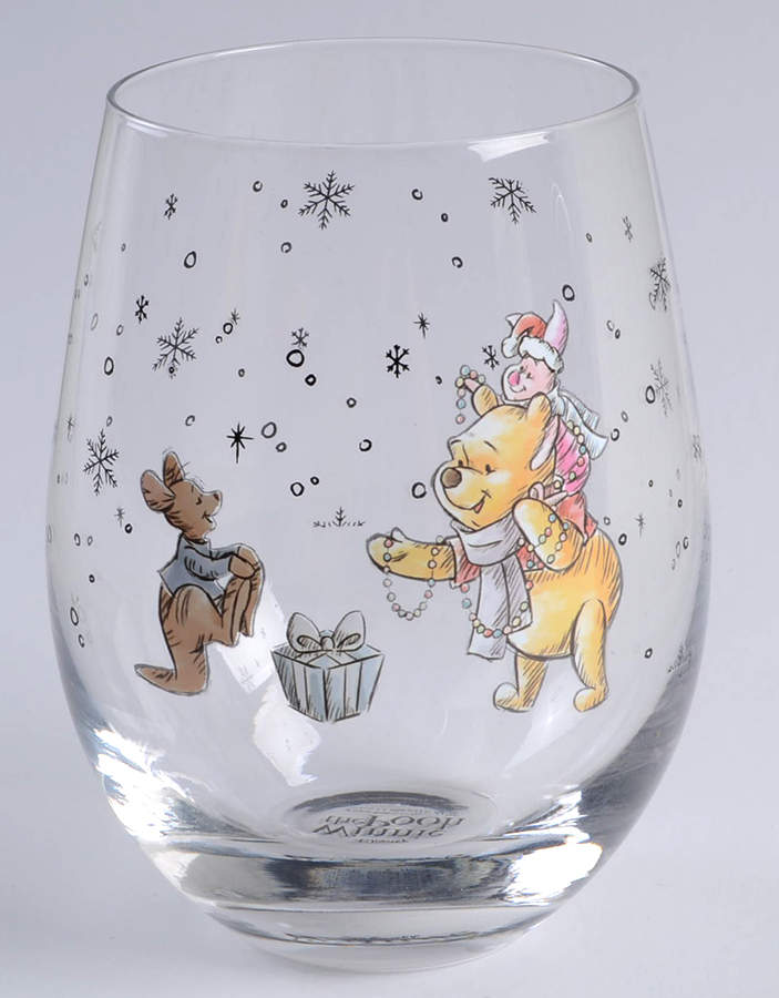 Pooh Christmas Glassware Stemless Wine by Zrike-1