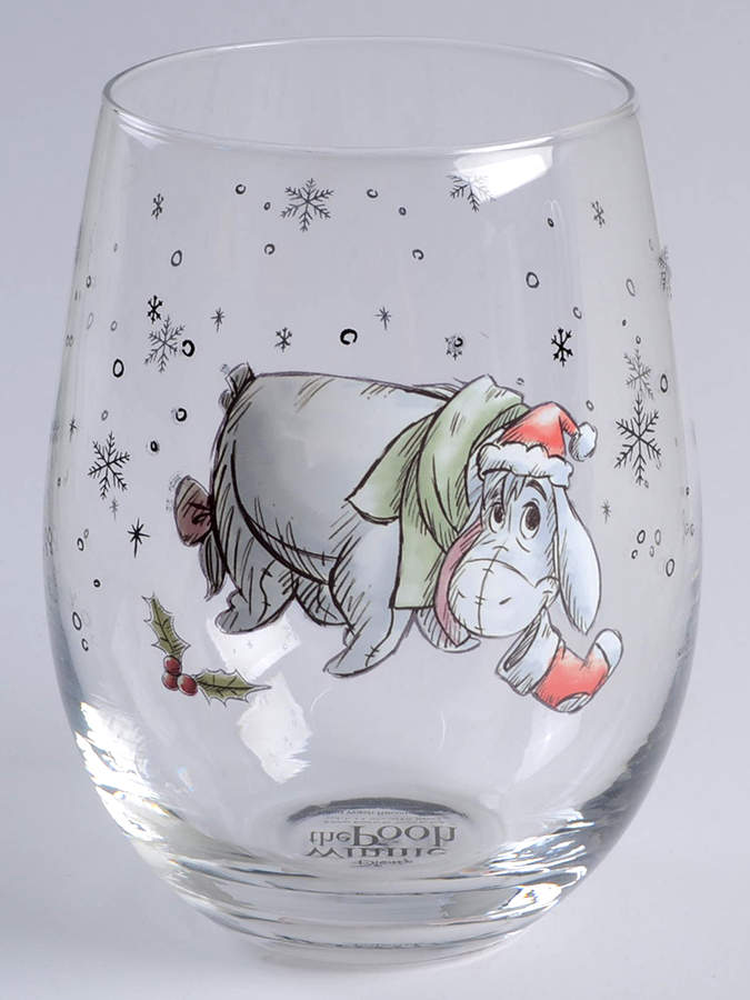 Pooh Christmas Glassware Stemless Wine by Zrike-1