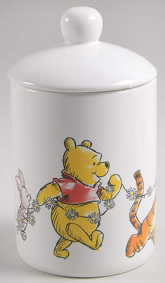 Winnie the Pooh Daisy Chain Small Storage Jar & Lid by Zrike-1