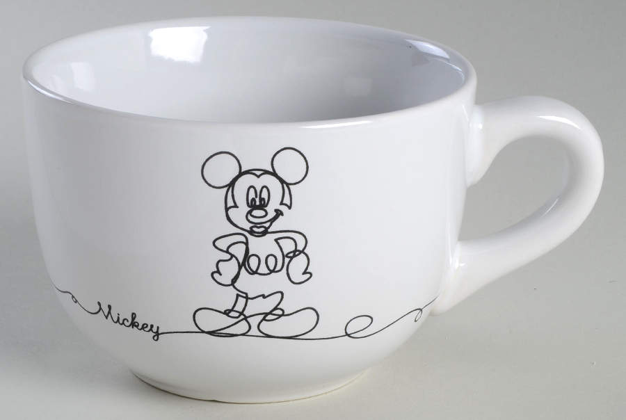 Mickey Linear Soup Mug by Zrike-1