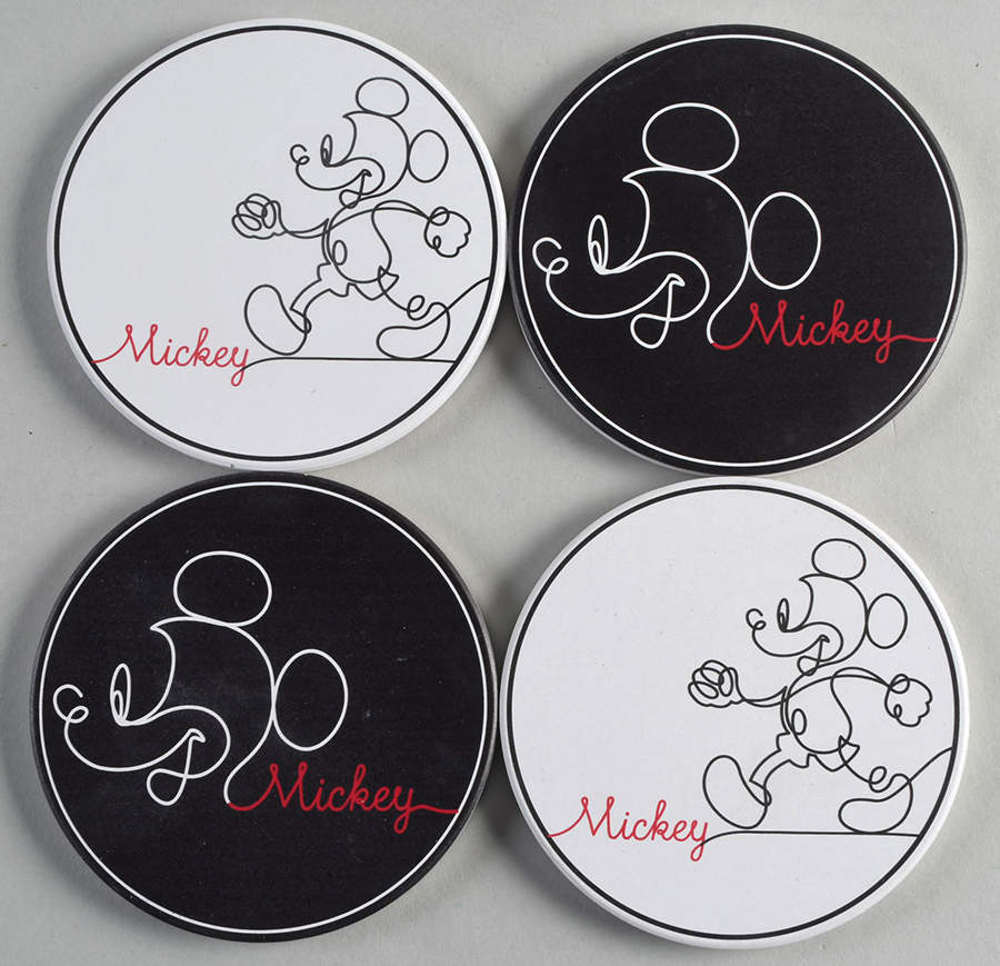 Mickey Linear Coaster Set - 4 Piece (2 COAM1 & 2 COAM2) by Zrike-1
