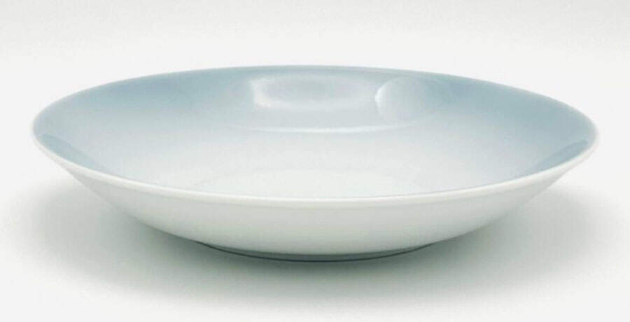 Nuage-Blue Gray, Green Or Grey 8" Individual Pasta Bowl by Philippe Deshoulieres-1