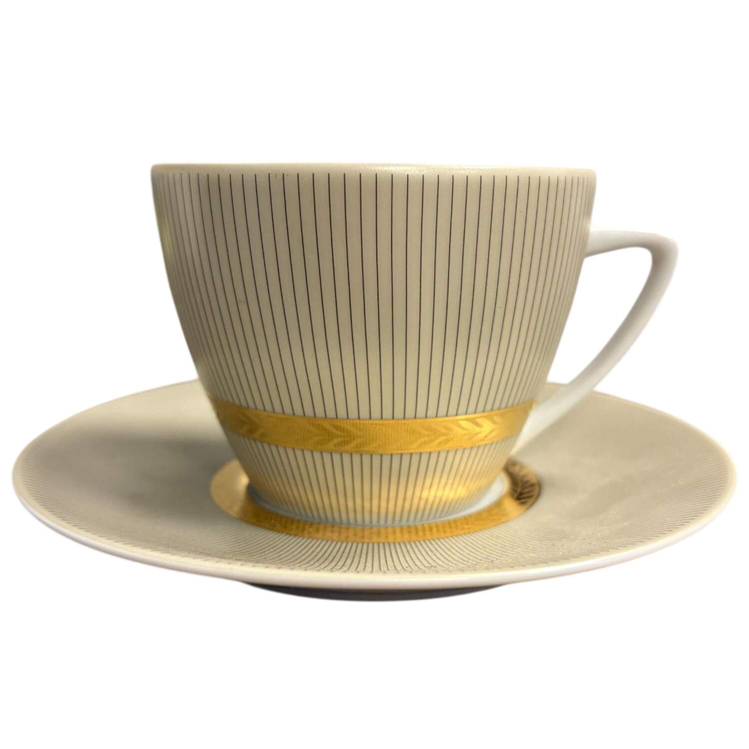 Pharaon Flat Cup & Saucer Set by Philippe Deshoulieres-1