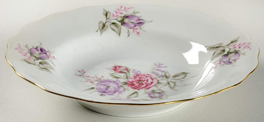 Flower Spray (Poland) Rim Soup Bowl by Embassy (Poland)-1