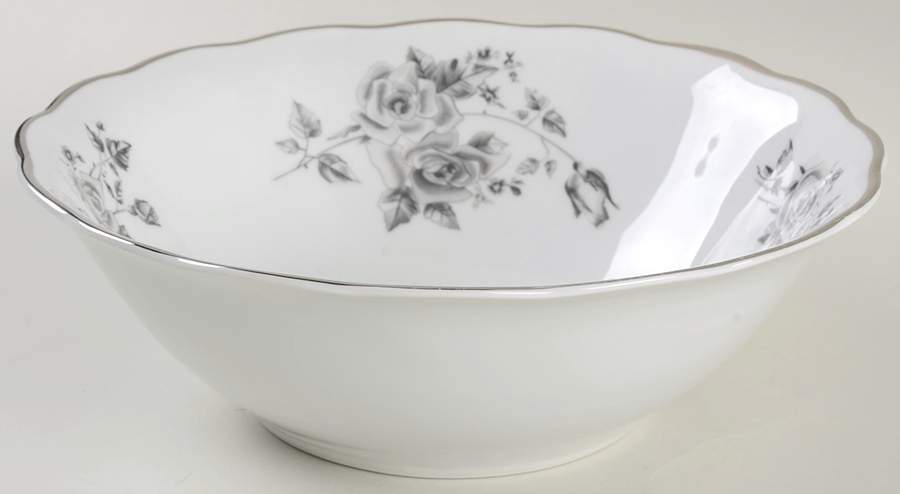 Twilight Rose 9" Round Vegetable Bowl by Embassy (Poland)-1