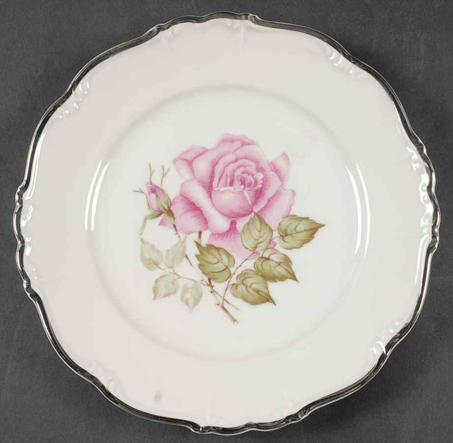 Empire Rose Salad Plate by Edelstein-1