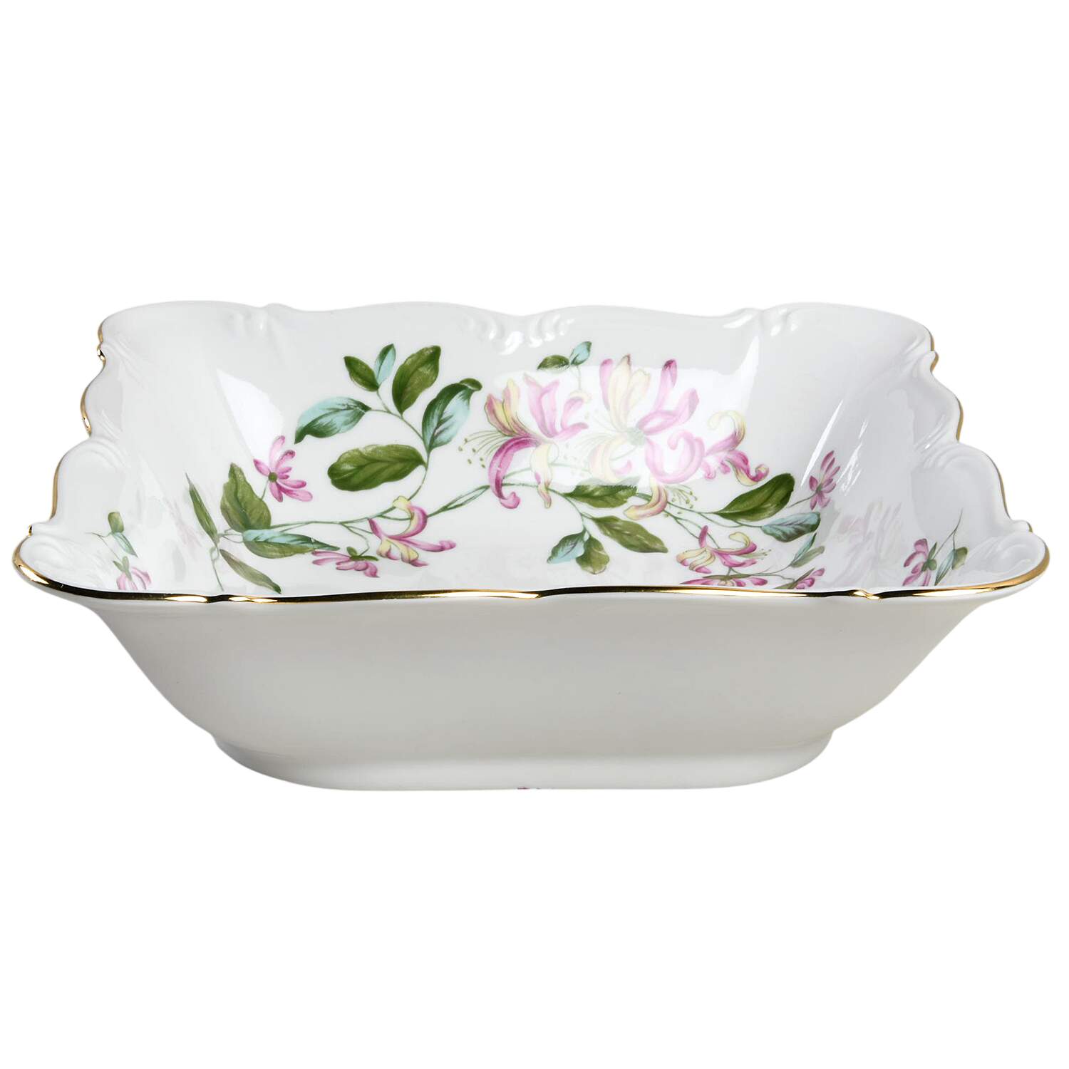 Honeysuckle 8" Square Vegetable Bowl by Edelstein-1