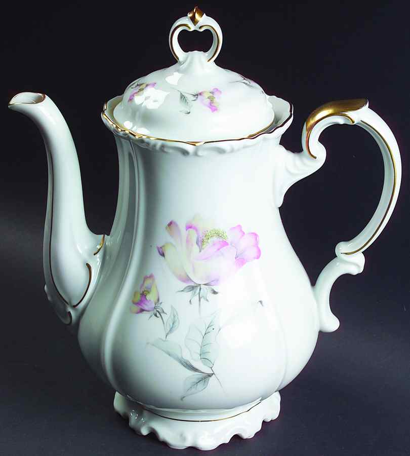 Irish Rose Coffee Pot & Lid by Edelstein-1