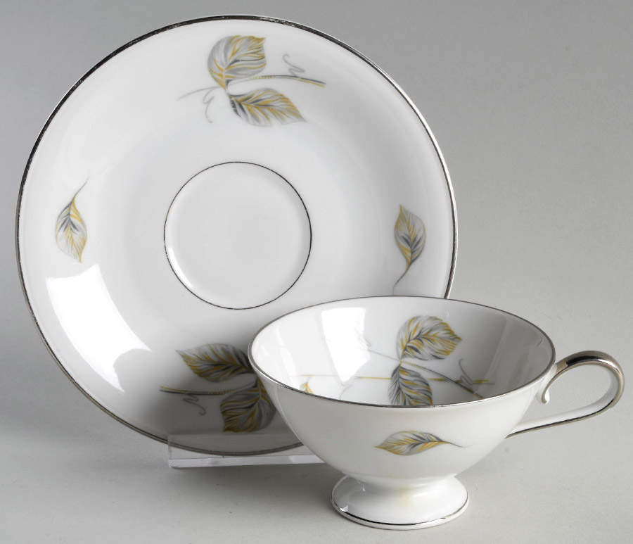 Normandy Footed Cup & Saucer Set by Edelstein-1
