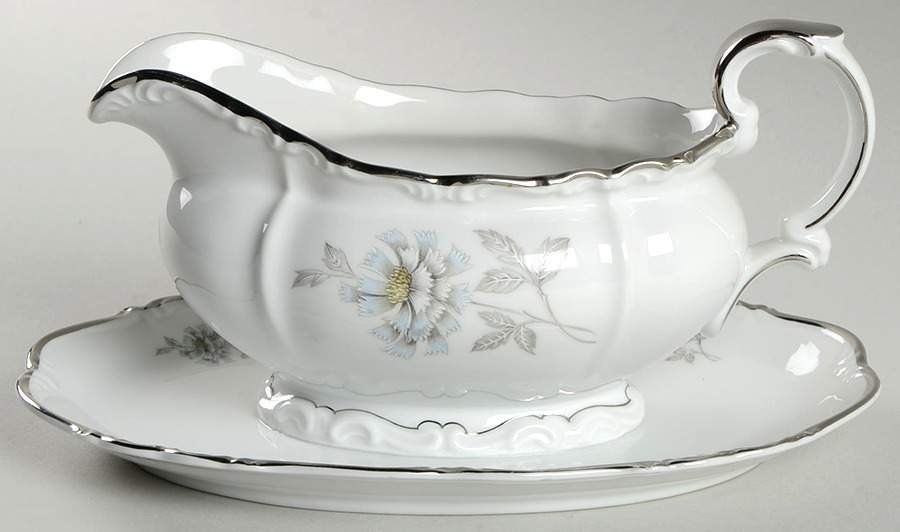 Riviera Gravy Boat with Attached Underplate by Edelstein-1
