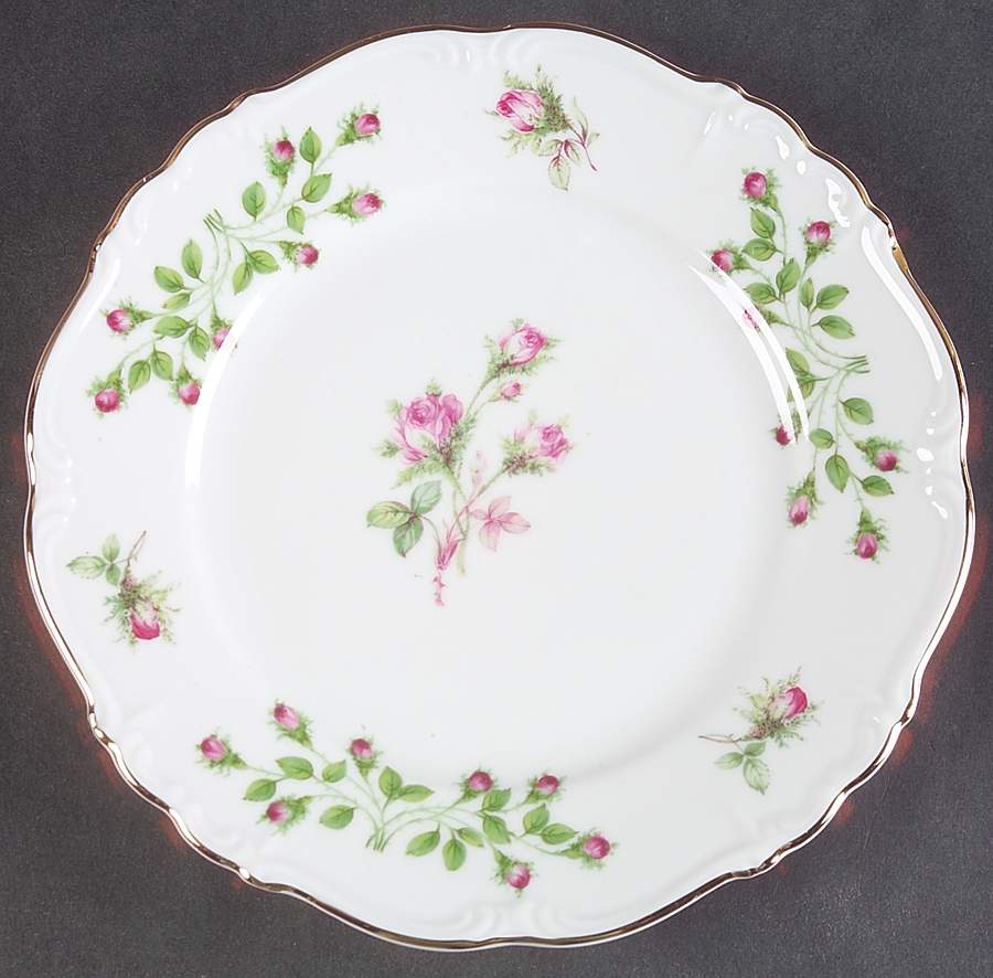 Rosebud Salad Plate by Edelstein-1