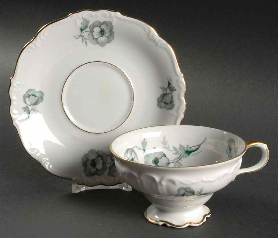 Sanford Footed Cup & Saucer Set by Edelstein-1