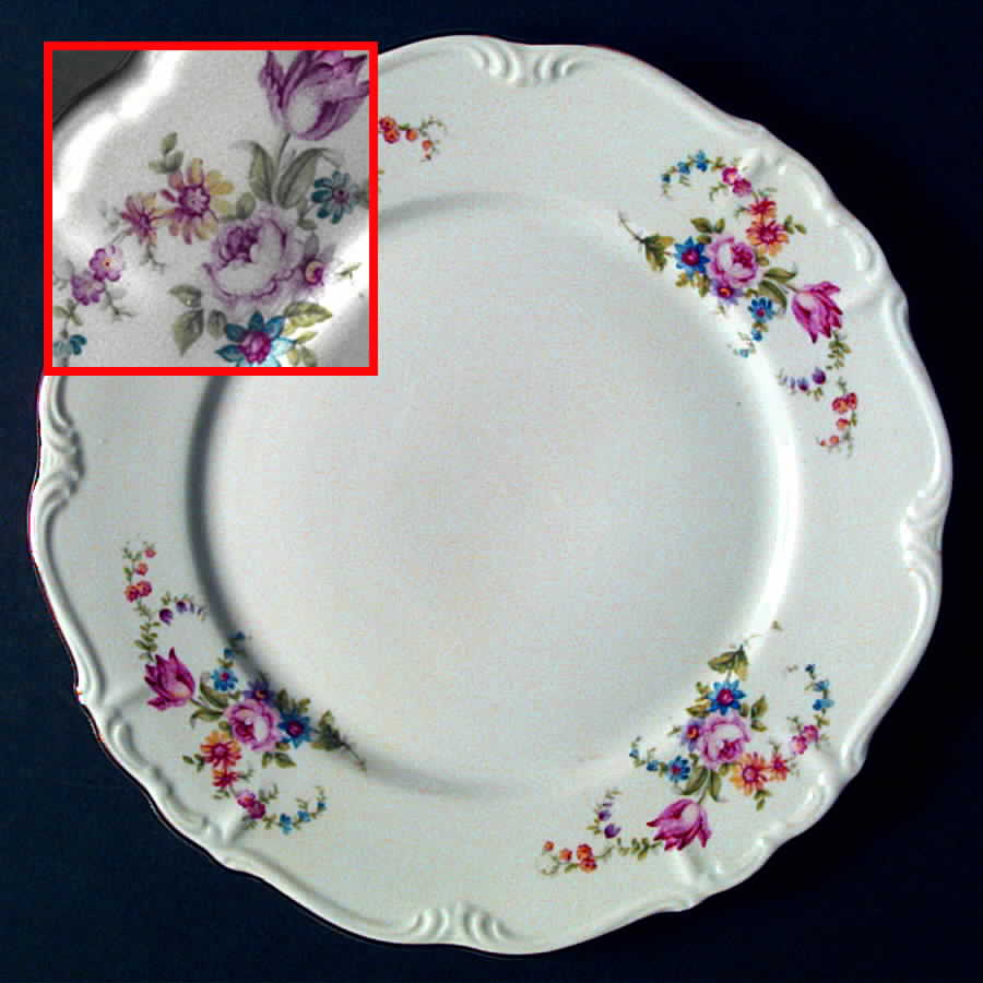 Spring Floral Dinner Plate by Edelstein-1