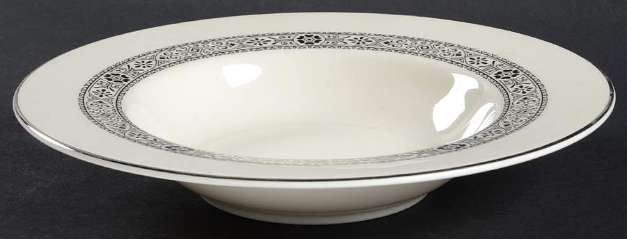 Midnight Lace Rim Soup Bowl by Edgerton-1