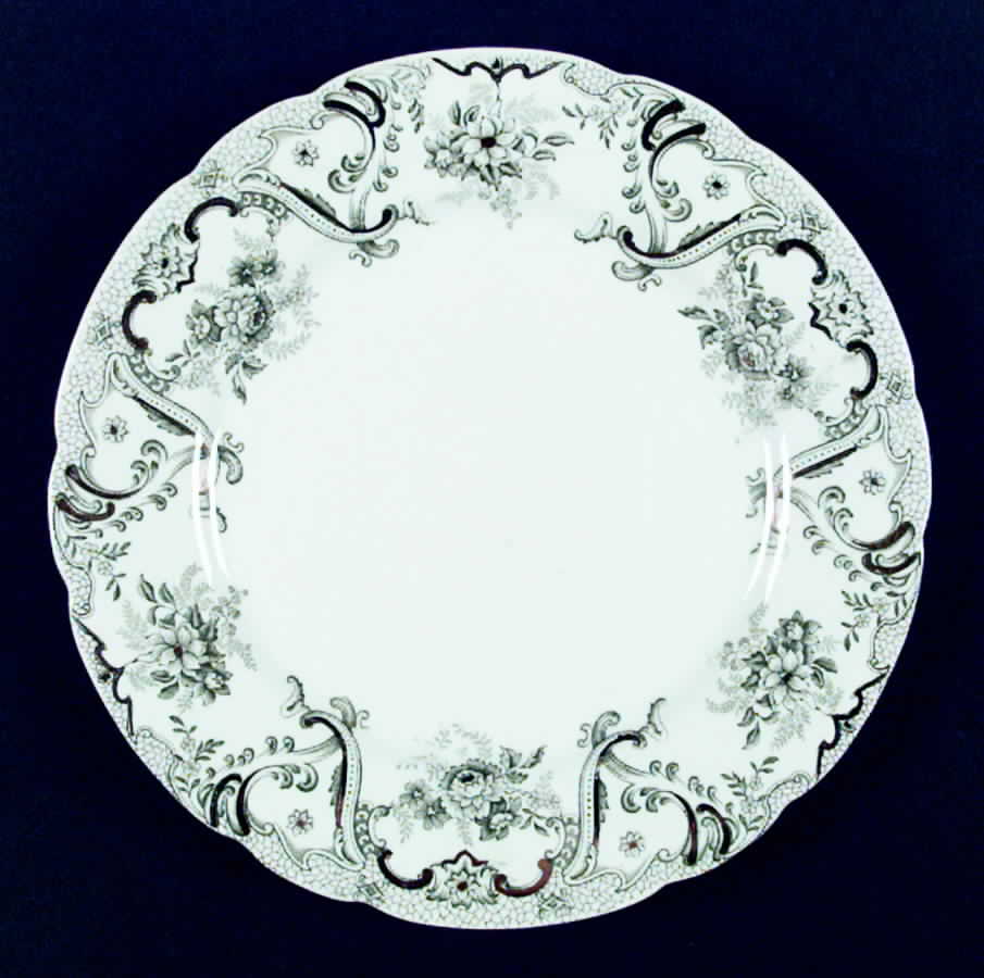 Keswick (Green, Gold Accent) Dinner Plate by John Edwards-1